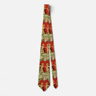 Corbata Día de San Valentín Vintage, Querubines Hacen un D