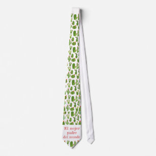 Corbata Día del Padre Mexicano: Estilo Cactus