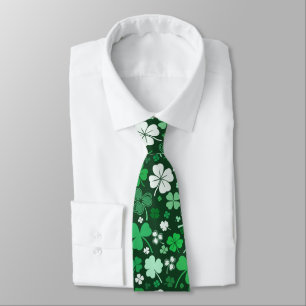 Corbata Día del Shamrock Verde St. Patrick