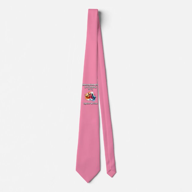 Corbata Día Internacional de la Amistad. (Anverso)