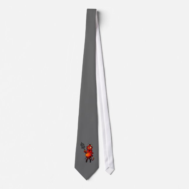 Corbata Diablo rojo gordo (Anverso)