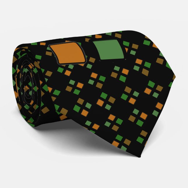 Corbata DIAG SQUARES de ajuste mixto (Enrollado)