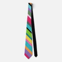 Corbata diagonal de rayas de verano