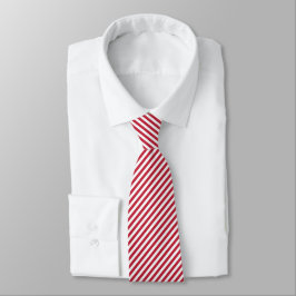 Corbata Diagonal red and white stripes pattern