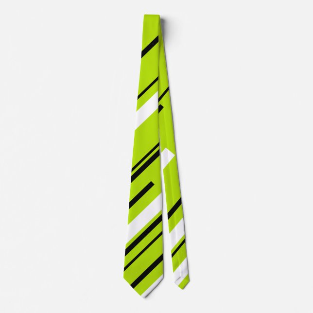 Corbata Diagonals - Lime Green (Anverso)