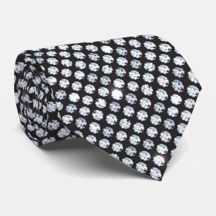 Corbata Diamante Brillante y Chispeante Sobre Fondo Negro