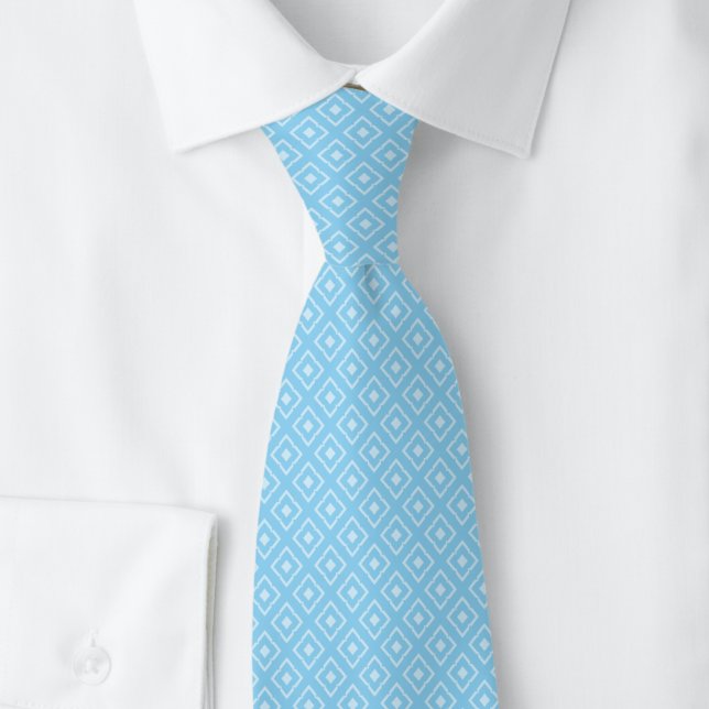 Corbata Diamante Rallado de Azul Bebé (Subido por el creador)