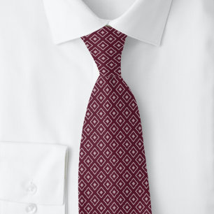 Corbata Diamante Rallado de Burdeos