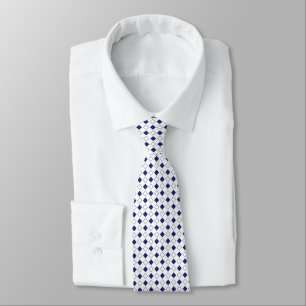 Corbata Diamantes azules y blancos