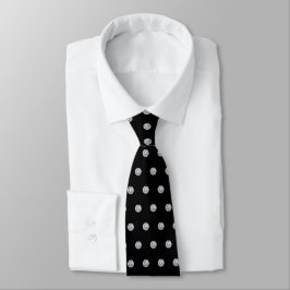 Corbata Diamantes elegantes sobre negro