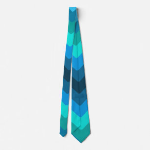 Corbata Diamantes en el mar (Patrón geométrico)