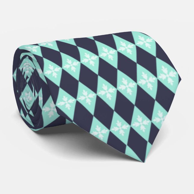 Corbata Diamantes florales (Enrollado)