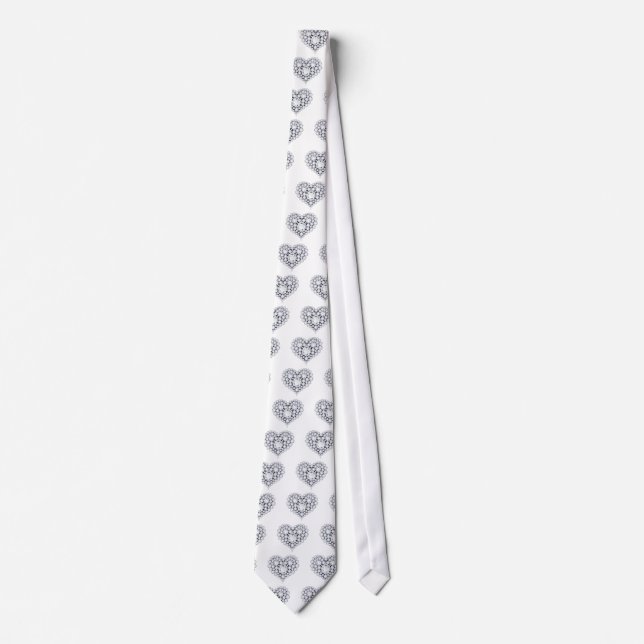 Corbata Diamantes gemas del corazón (Anverso)