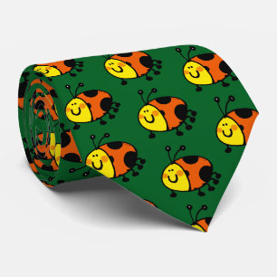Corbata Dibujo Animado de Mariquita Adorable