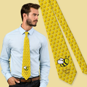 Corbata Dibujo de abeja melífera