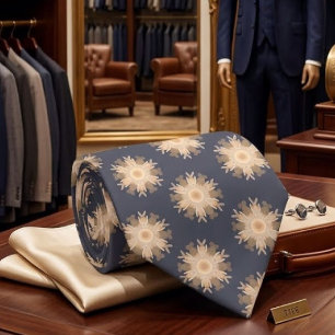 Corbata Dibujo de línea simétrica con colores marrones ter