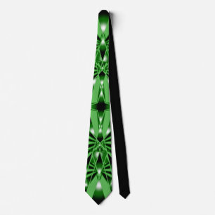Corbata Dibujo de perspectiva de degradado de color verde 