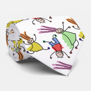 Corbata Dibujo personalizado de niños en 