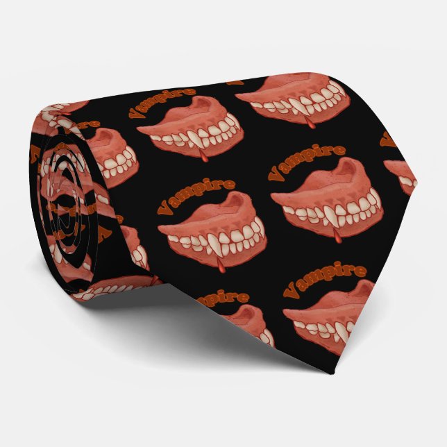 Corbata Dientes de vampiro viejos (Enrollado)