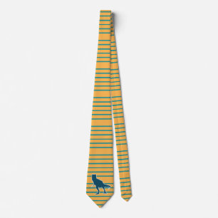 Corbata Dinosaurio amarillo T-rex animal jurásico