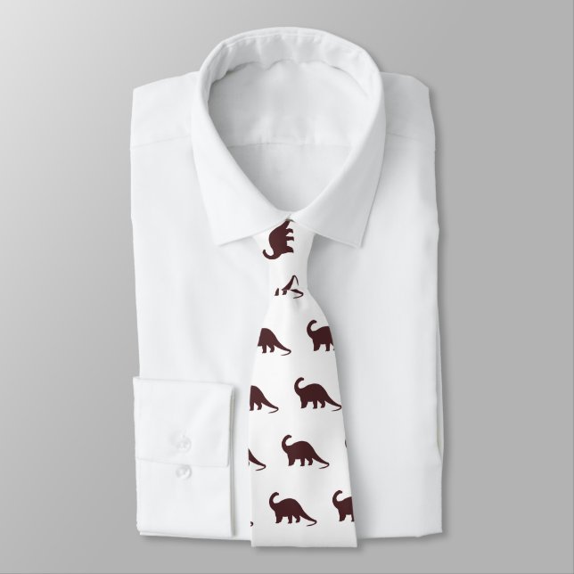 Corbata Dinosaurio marrón (Atado)