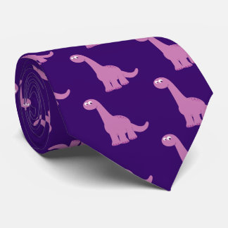 Corbata Dinosaurio morado Brontosauro