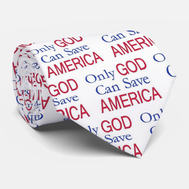 Corbata Dios salve a Estados Unidos (Enrollado)
