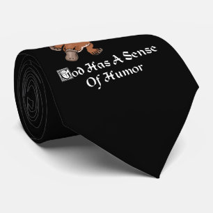 Corbata Dios Tiene Sentido del Humor - Ornitorrinco Divert