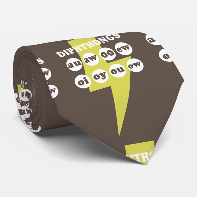 Corbata Dipthong aprendiendo inglés con fonía (Enrollado)