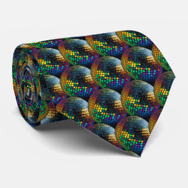 Corbata Disco Inferno Retro Holográfico