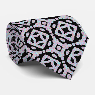 Corbata Discos Ondulados de Colores Pastel Patrón Simétric