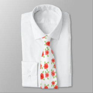 Corbata Diseñador de flores de naranja