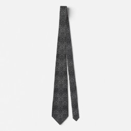 Corbata Diseñador de moda Black Lace Texture Neck Tie