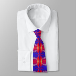 Corbata Diseño abstracto de capas de neón