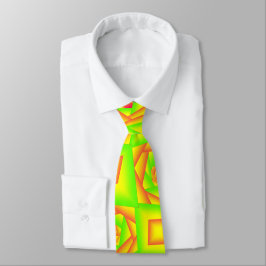 Corbata Diseño abstracto de ómbre amarillo del Naranja ver
