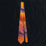 Corbata Diseño abstracto moderno de los colores del atarde<br><div class="desc">Colores abstractos al atardecer - Diseño MIGNED</div>