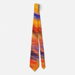 Corbata Diseño abstracto moderno de los colores del atarde