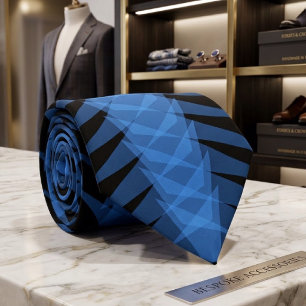Corbata Diseño abstracto moderno espinoso azul cielo sobre