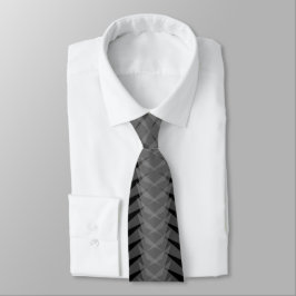 Corbata Diseño abstracto moderno gris de rayos X sobre neg