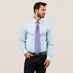 Corbata Diseño abstracto moderno morado y rosado de Swirli