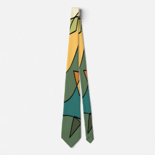 Corbata diseño abstracto vintage dibujado a mano