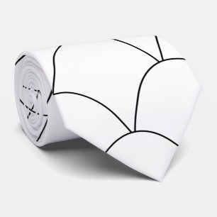 Corbata Diseño Art Deco Blanco