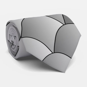 Corbata Diseño Art Decó Gris