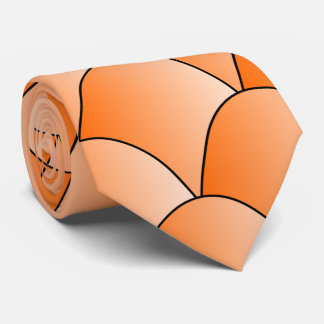 Corbata Diseño Art Deco naranja