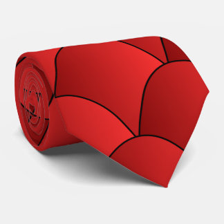 Corbata Diseño Art Deco Rojo