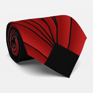 Corbata Diseño Art Deco Rojo