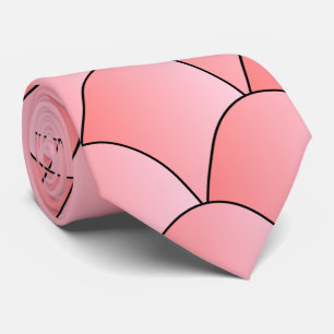 Corbata Diseño Art Decó Rosa