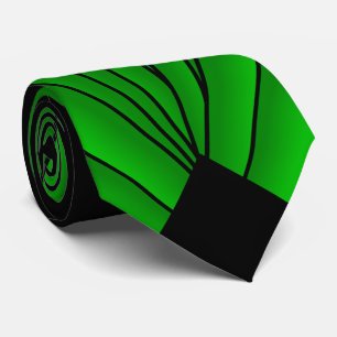 Corbata Diseño Art Deco Verde