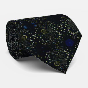 Corbata Diseño Artístico Intrincado y Brillante con Remoli
