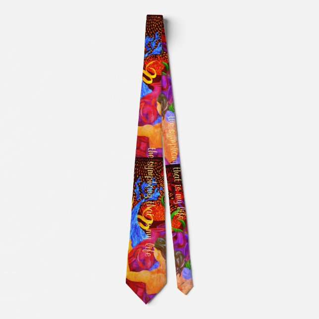 Corbata Diseño artístico la sinfonía que es mi vida (Anverso)